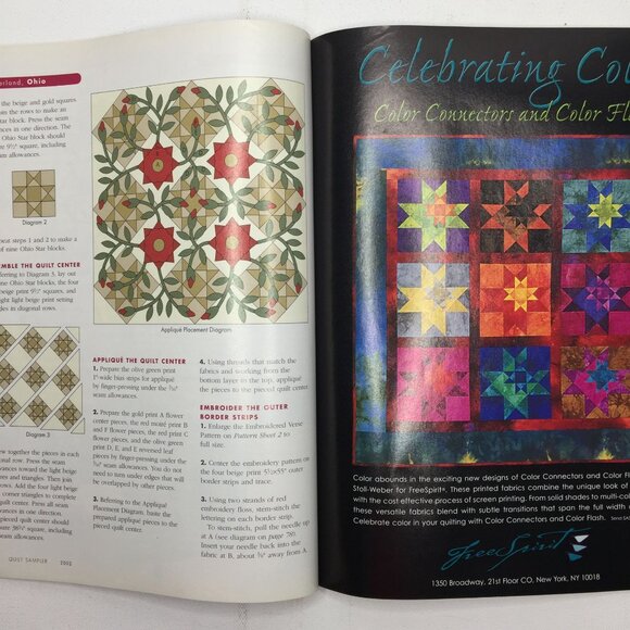 Better Homes Quilt Sampler Quilt Magazine 10 Projects July 2002 Modern Designs - Picture 8 of 14